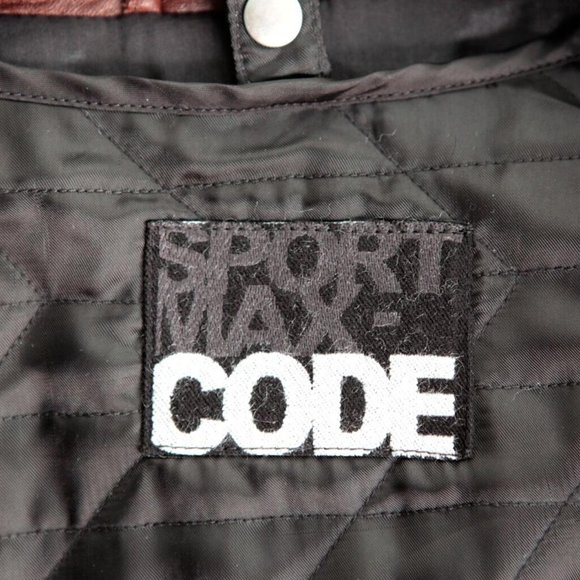 SportMax-CODE Leather Poplin Jacket XS/ SZ0 - Picture 2 of 8